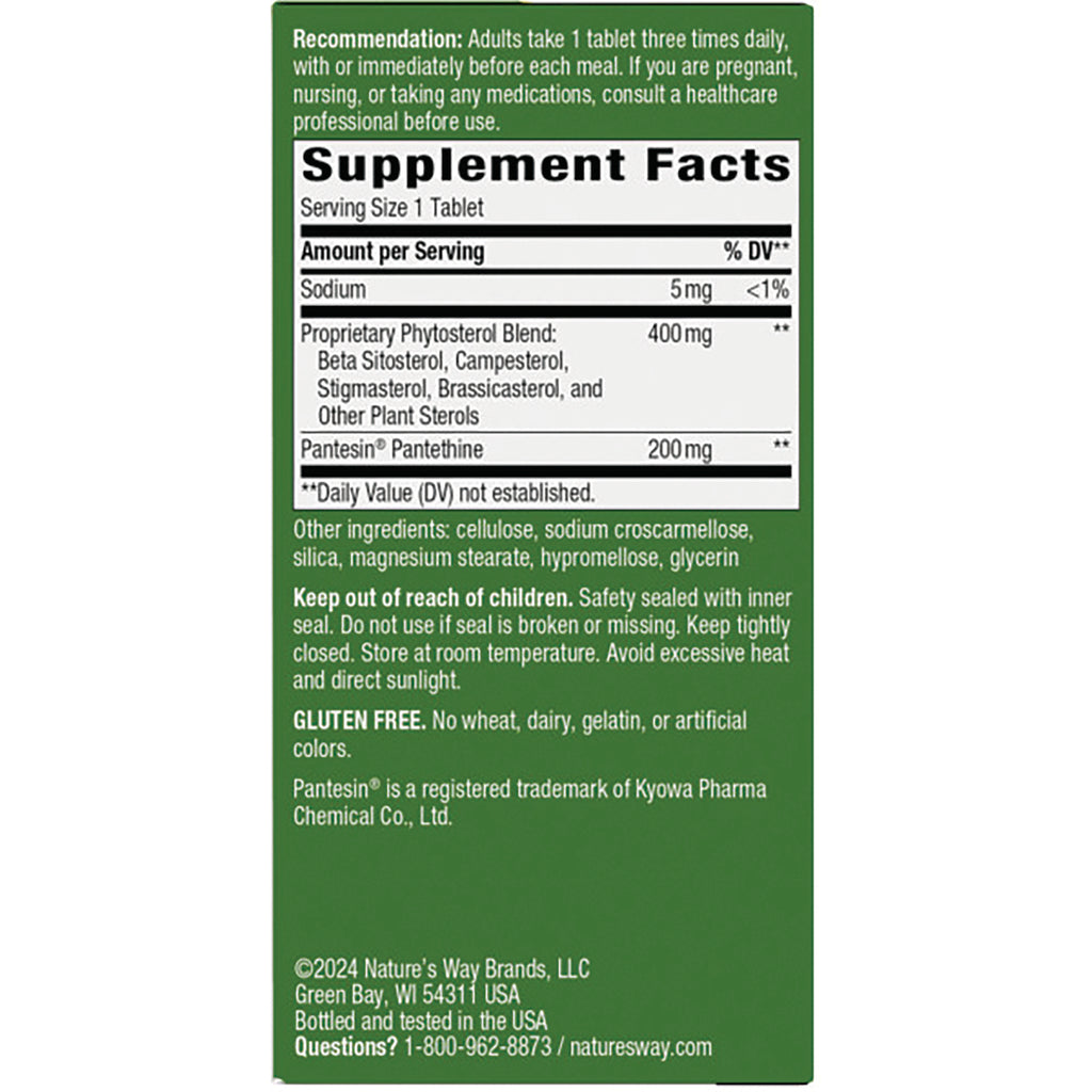Supplement Facts panel showing serving size, ingredient amounts, directions and warnings on a green box - Thumbnail