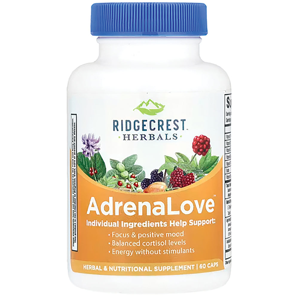 PH052 | Ridgecrest Herbals Adrenal Fatigue Fighter bottle front showing 60 vegan capsules label - Thumbnail