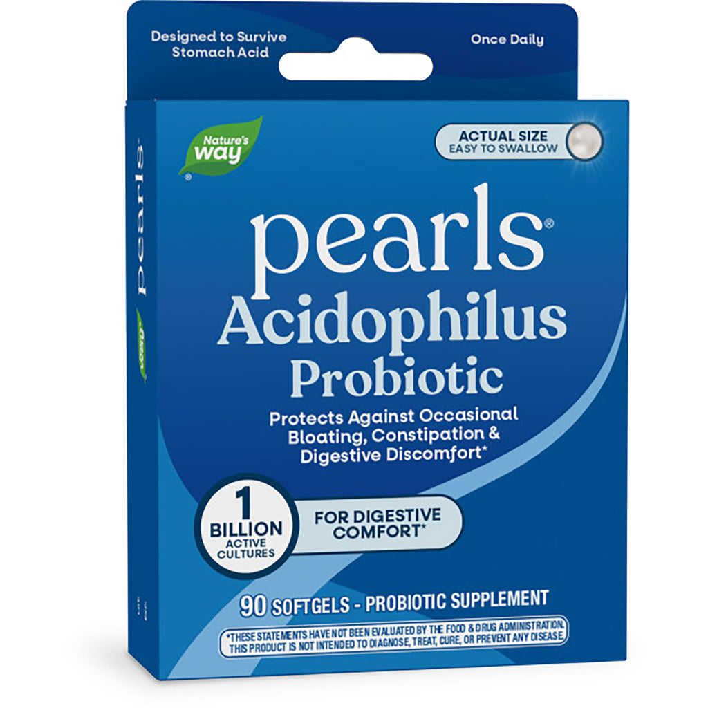 ET284 | Nature's Way Acidophilus Probiotic pearls 90 softgels front packaging - Thumbnail