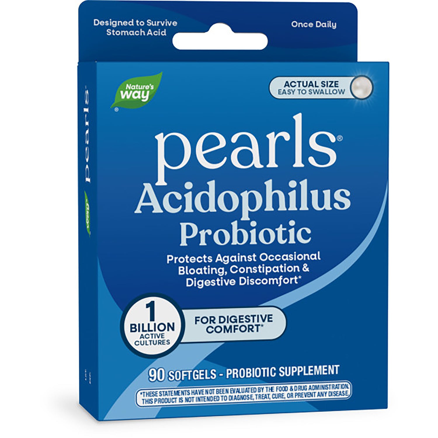 ET284 | Nature's Way Acidophilus Probiotic pearls 90 softgels front packaging