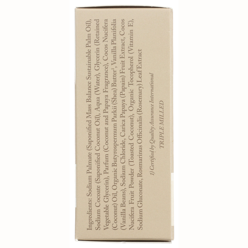 DRW013 | Back of beige product box showing vertical ingredients list and certification text - Thumbnail
