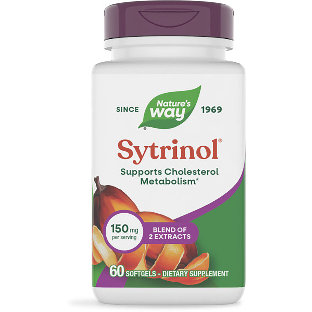 NW619 | Nature's Way Sytrinol bottle front label, 60 softgels dietary supplement supporting cholesterol metabolism - Thumbnail
