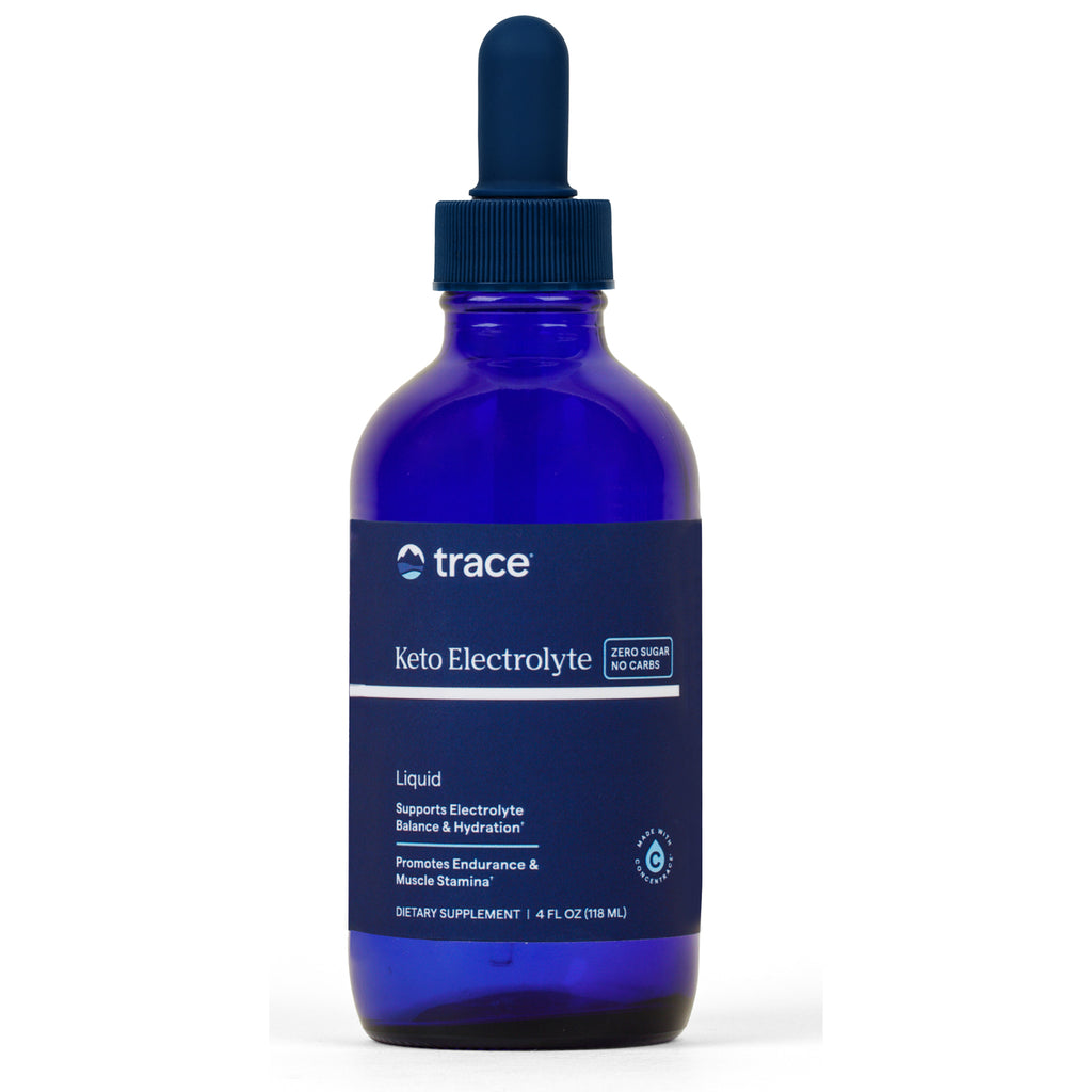TM102 | Trace Keto Electrolyte liquid, blue dropper bottle, Zero Sugar No Carbs, dietary supplement 4 fl oz - Thumbnail