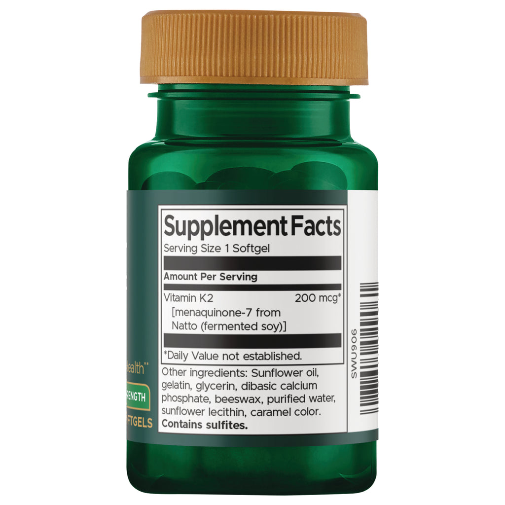 SWU906 | Back label with supplement facts and serving information - Thumbnail