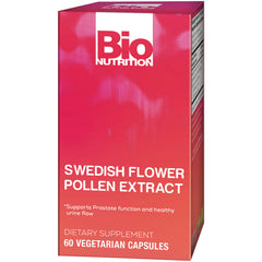 BNN035 | Bio Nutrition Swedish Flower Pollen Extract dietary supplement box, 60 vegetarian capsules