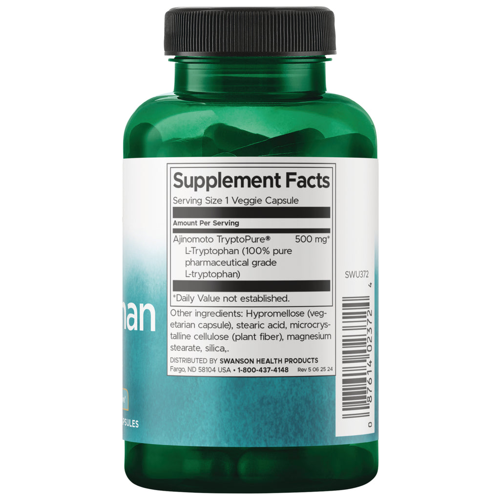 SWU372 | Back label with supplement facts and serving information - Thumbnail