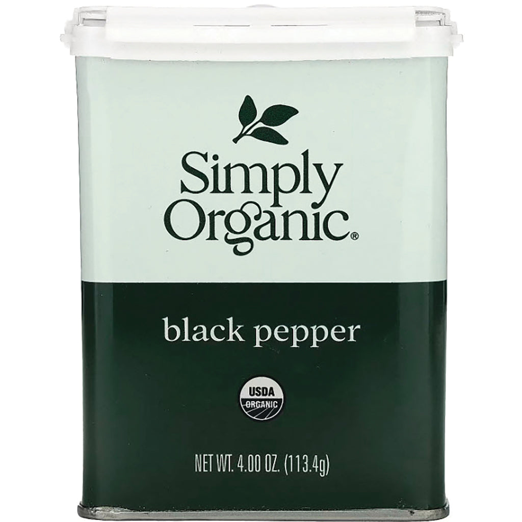 SMP031 | Simply Organic Black Pepper, USDA Organic, net wt 4.00 oz (113.4 g) - Thumbnail