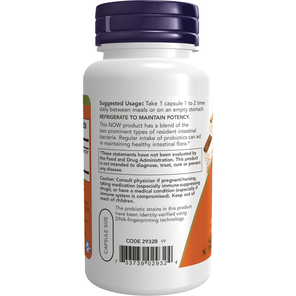 NWF014 | Back label of white supplement bottle showing suggested usage, caution text and barcode - Thumbnail