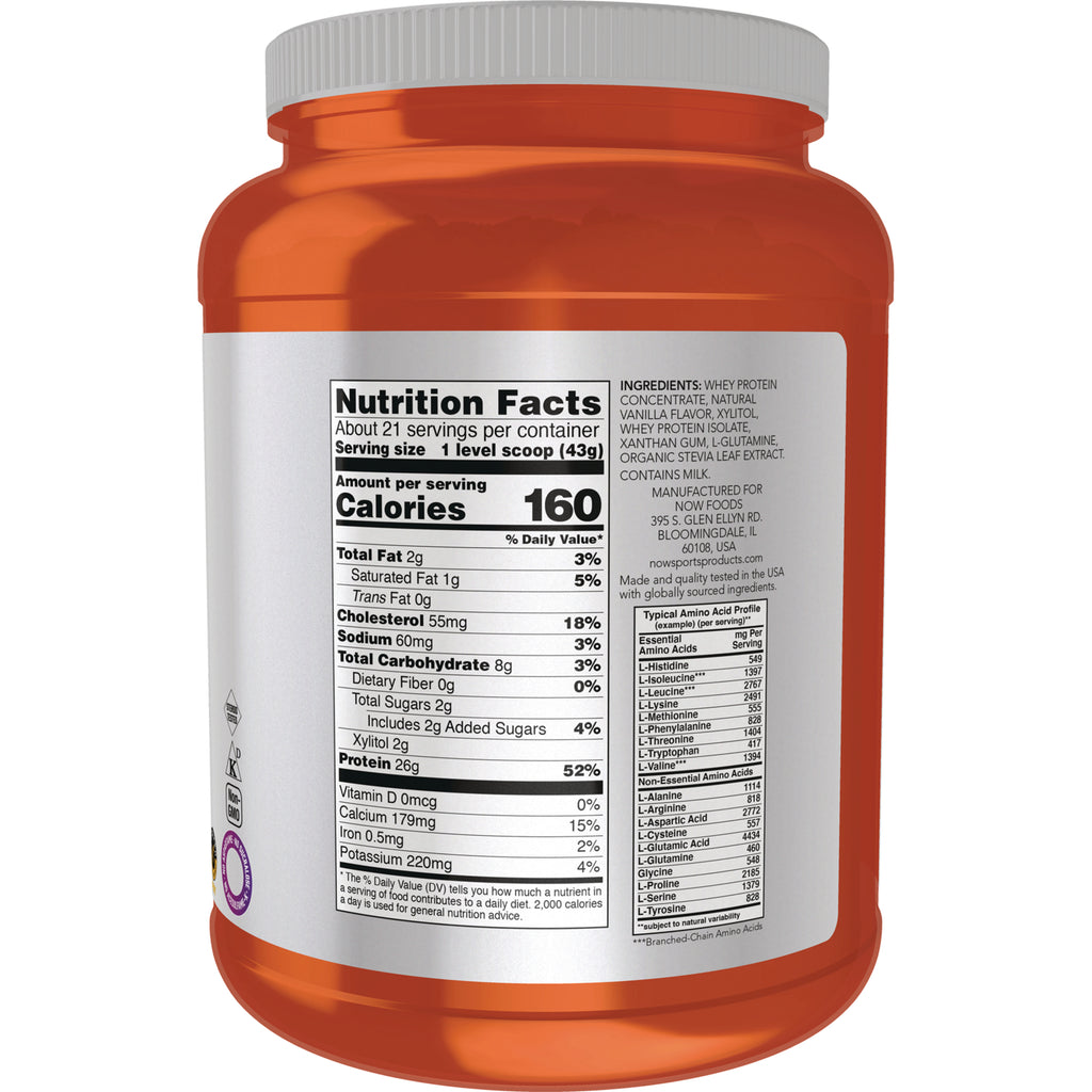 NWF917 | Nutrition facts and ingredient panel on back of orange supplement jar - Thumbnail