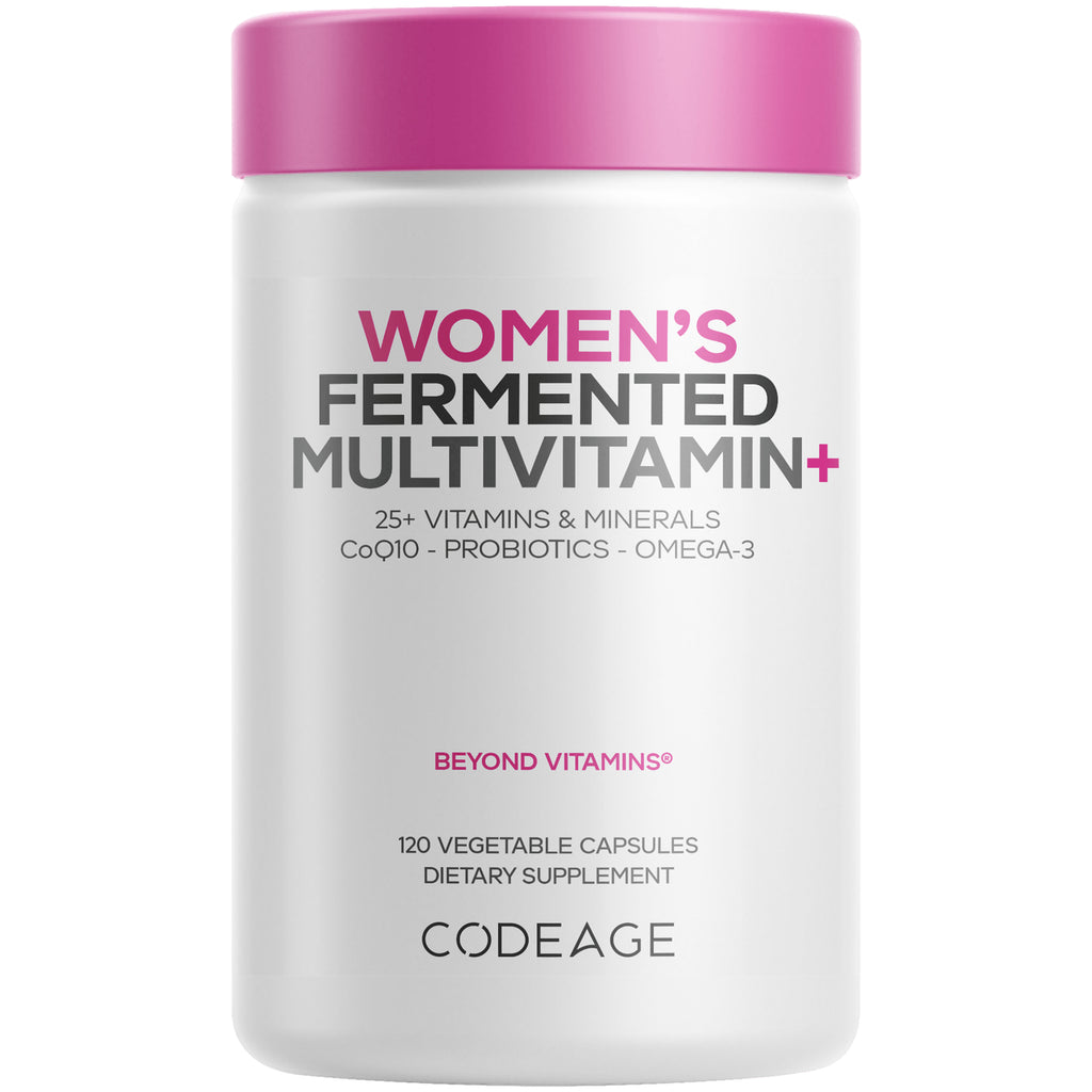 Women's fermented multivitamin bottle labeled BEYOND VITAMINS 120 vegetable capsules dietary supplement - Thumbnail