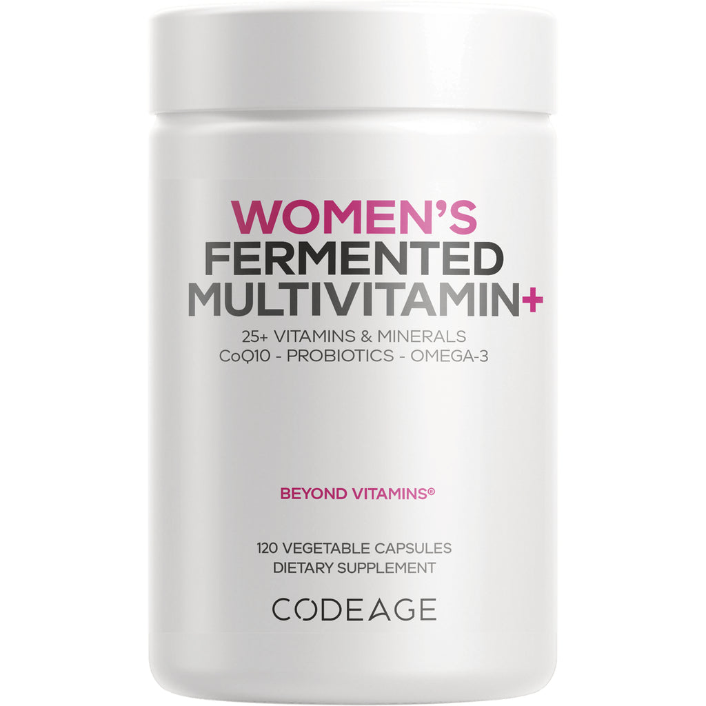 Women's fermented multivitamin bottle labeled BEYOND VITAMINS 120 vegetable capsules dietary supplement - Thumbnail