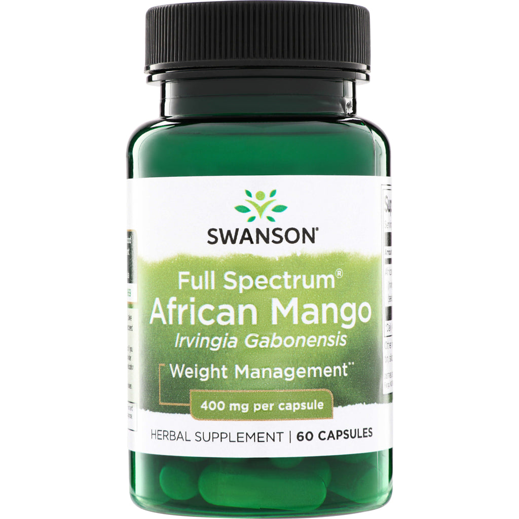 SW1414 | Swanson Full Spectrum African Mango (Irvingia gabonensis), 400 mg per capsule, 60 capsules - Thumbnail
