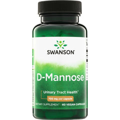 SW1185 | Swanson D-Mannose urinary tract health, 700 mg per capsule, 60 vegan capsules