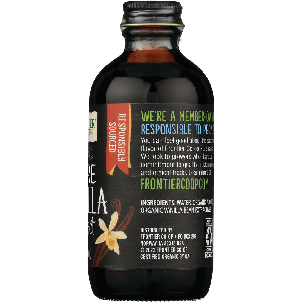 FNP049 | Back label of dark glass bottle showing ingredients, distributor information, and FRONTIERCOOP.COM - Thumbnail