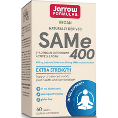 JR350 | Jarrow Formulas SAME 400 vegan extra strength supplement box, 60 tablets