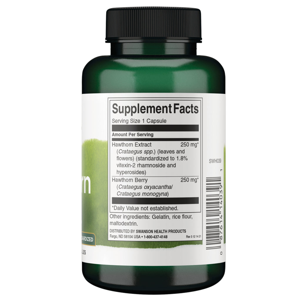 SWH039 | Back label with Supplement Facts - Thumbnail