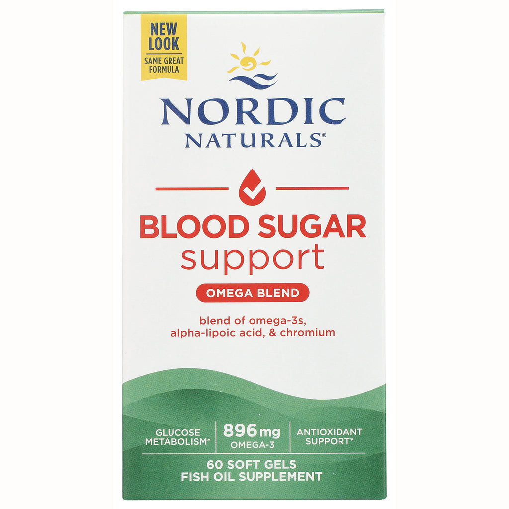 NRN109 | Nordic Naturals Blood Sugar Support omega blend box, 60 soft gels - Thumbnail