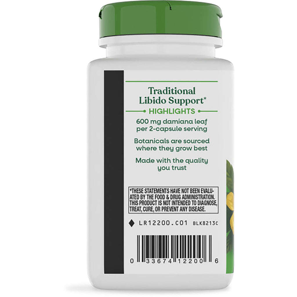 NW932 | Back of white supplement bottle with green cap showing storage warnings, gluten free statement, contact info, recycling and vegan icons - Thumbnail
