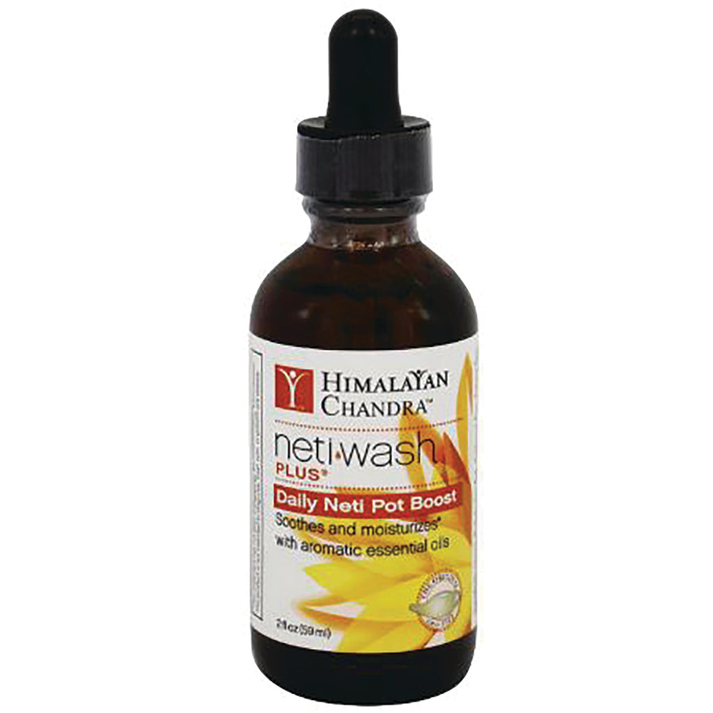 HIM005 | brown glass dropper bottle labeled Himalayan Chandra netiwash Daily Neti Pot Boost 2 fl oz - Thumbnail