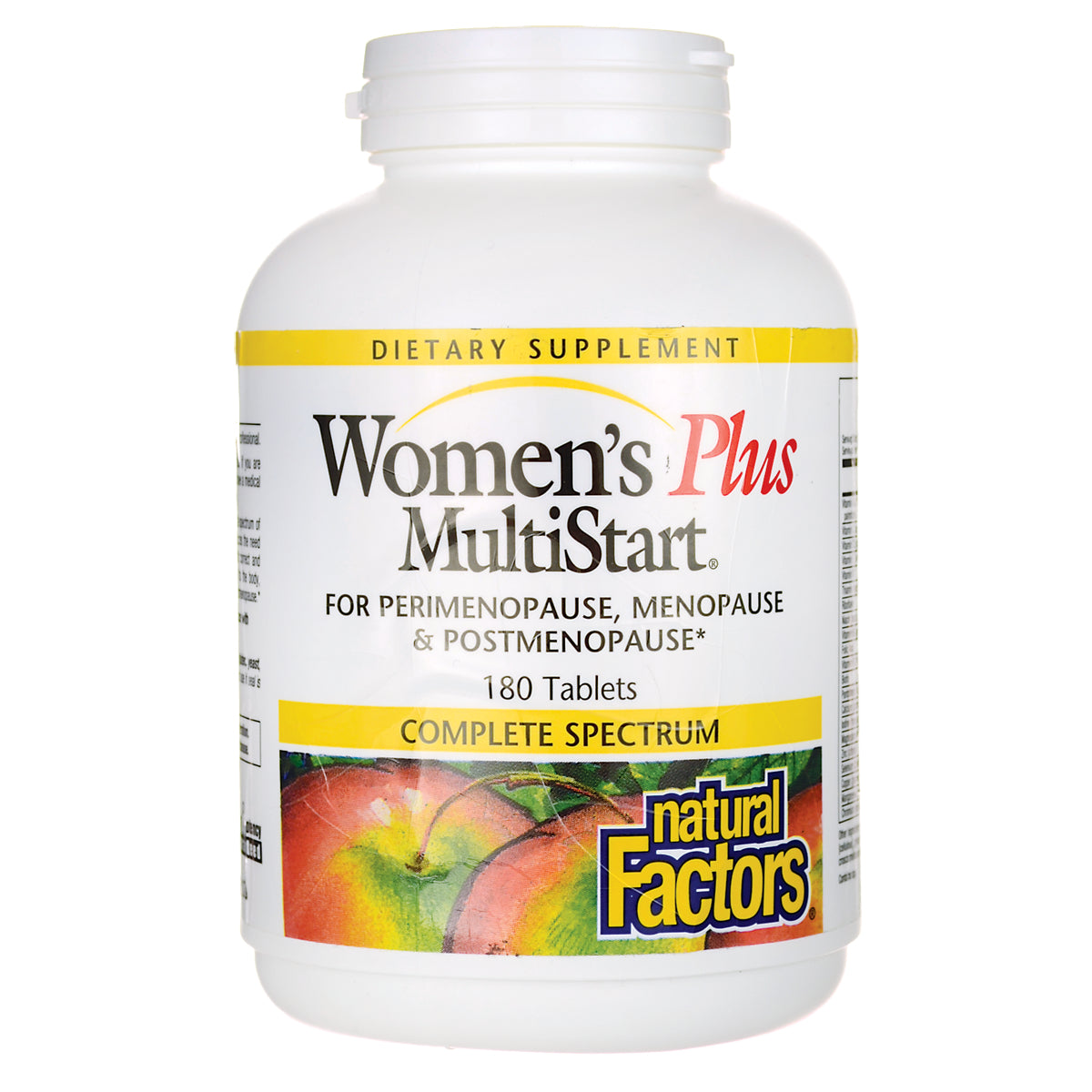 NFC010 | Women's Plus MultiStart dietary supplement bottle 180 Tablets, Natural Factors label
