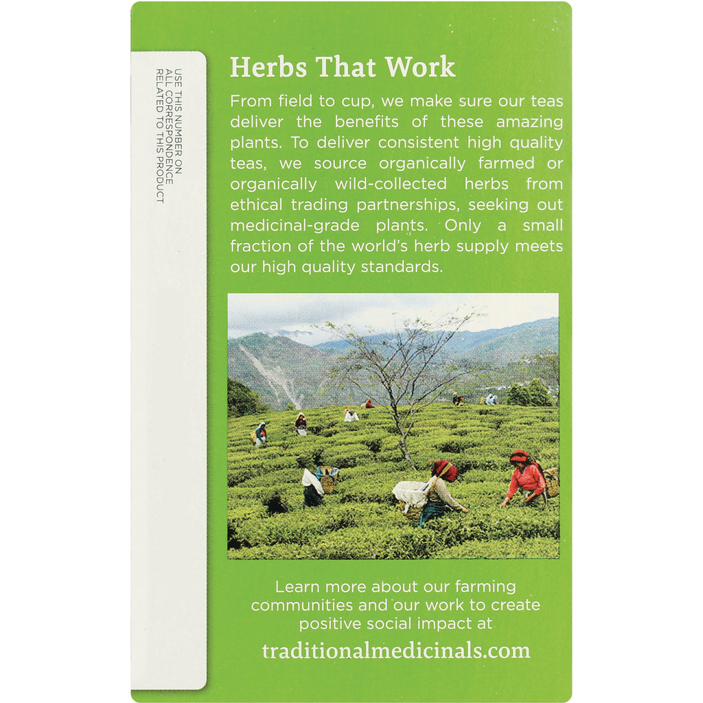 TMD021 | Herbs That Work panel describing herb sourcing with photo of farmers harvesting in fields; traditionalmedicinals.com - Thumbnail
