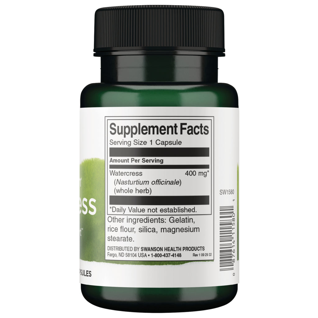 SW1580 | Back label with Supplement Facts - Thumbnail