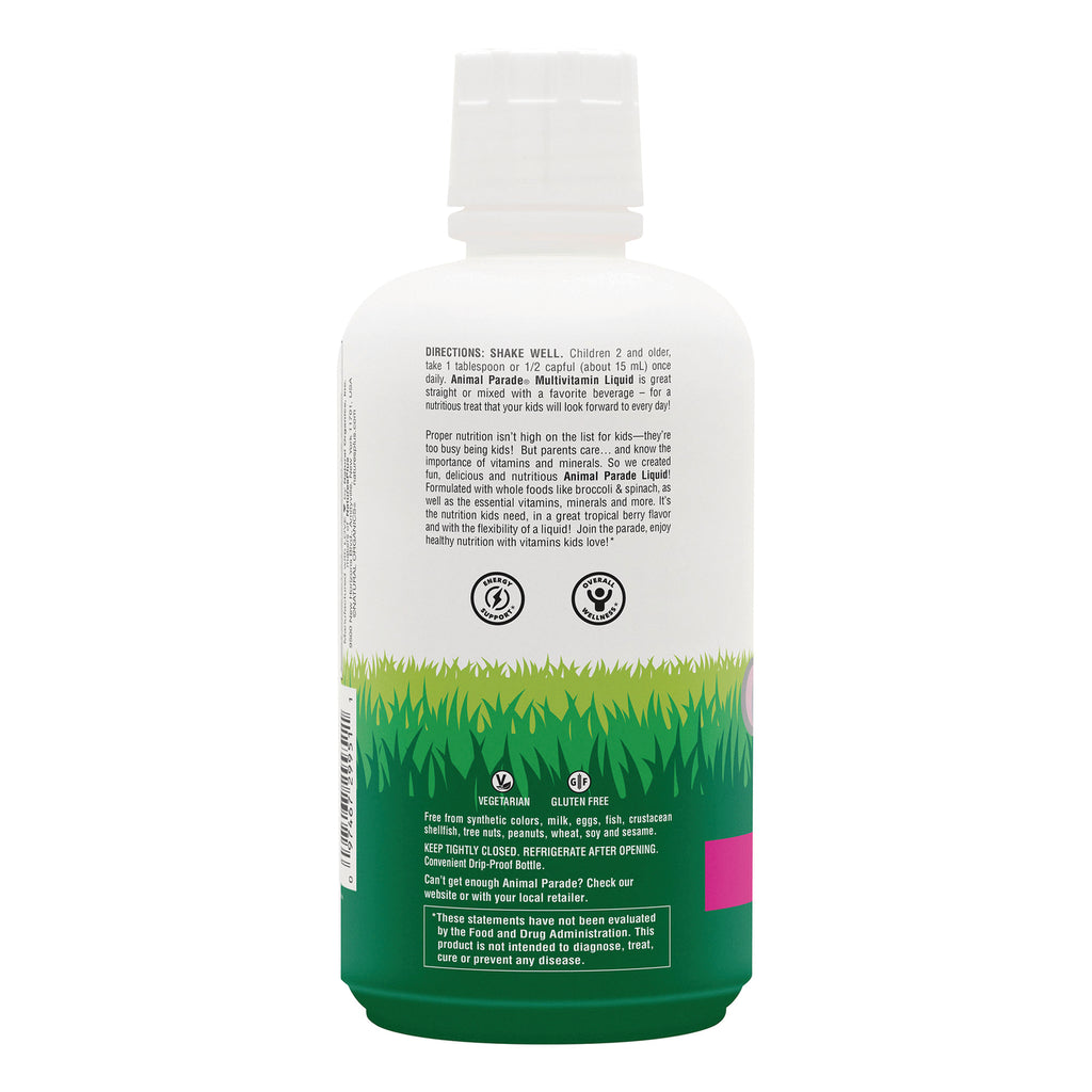 NTP050 | Back of white and green supplement bottle showing Directions SHAKE WELL text, icons, and storage instructions - Thumbnail