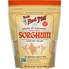 BOB411 | Bob's Red Mill whole grain sorghum resealable pouch, gluten free, 24 oz