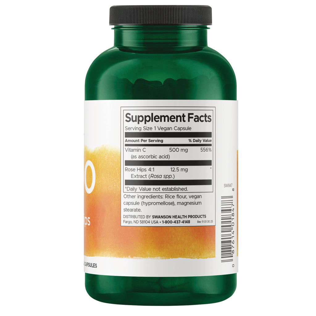 SW847 | Back label with supplement facts and serving information - Thumbnail