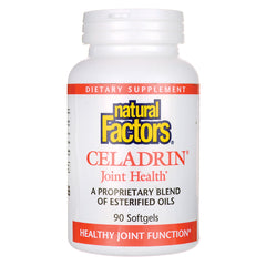 NFC026 | Natural Factors Celadrin joint health bottle, 90 Softgels, Healthy Joint Function label