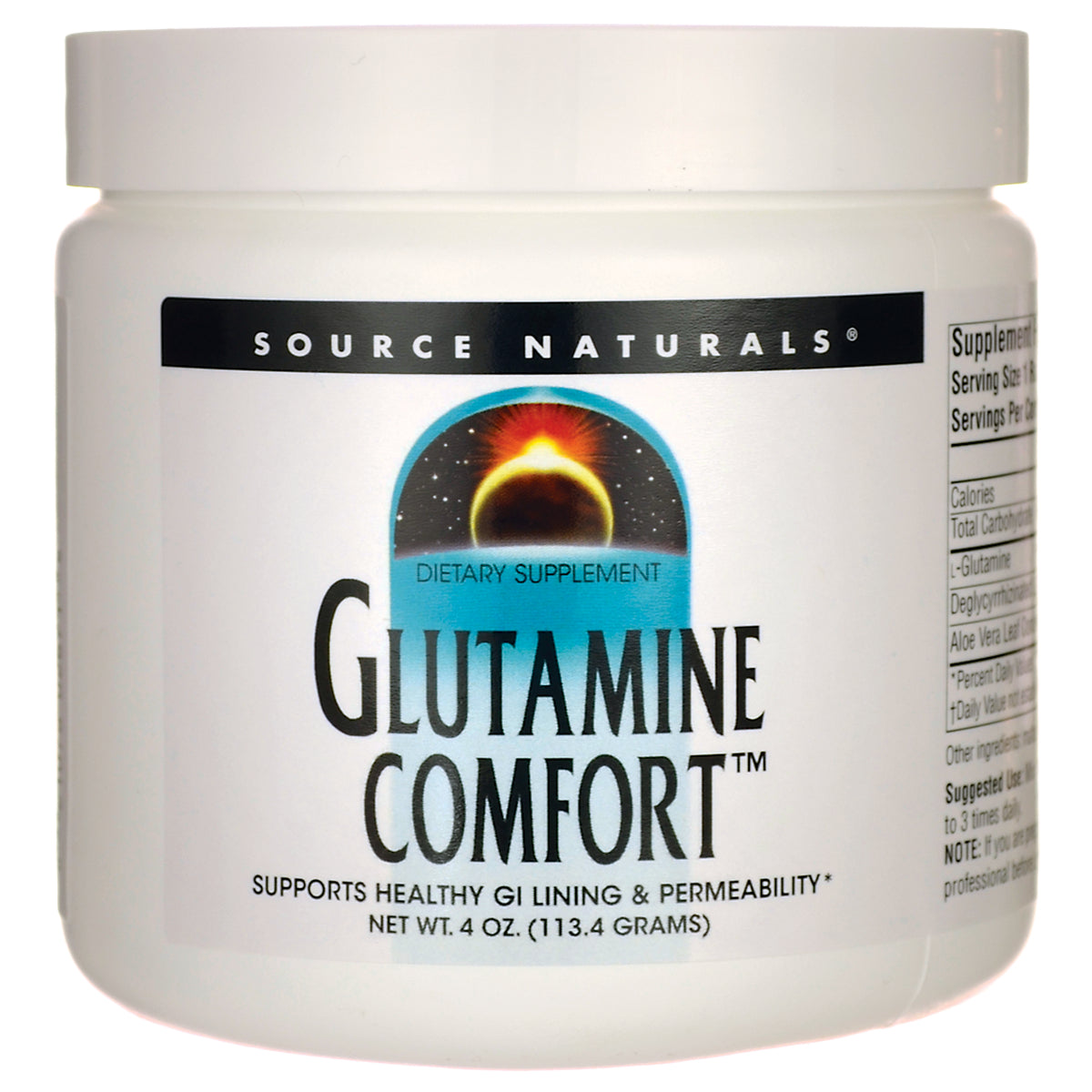 SN955 | Source Naturals Glutamine Comfort dietary supplement, 4 oz (113.4 g)