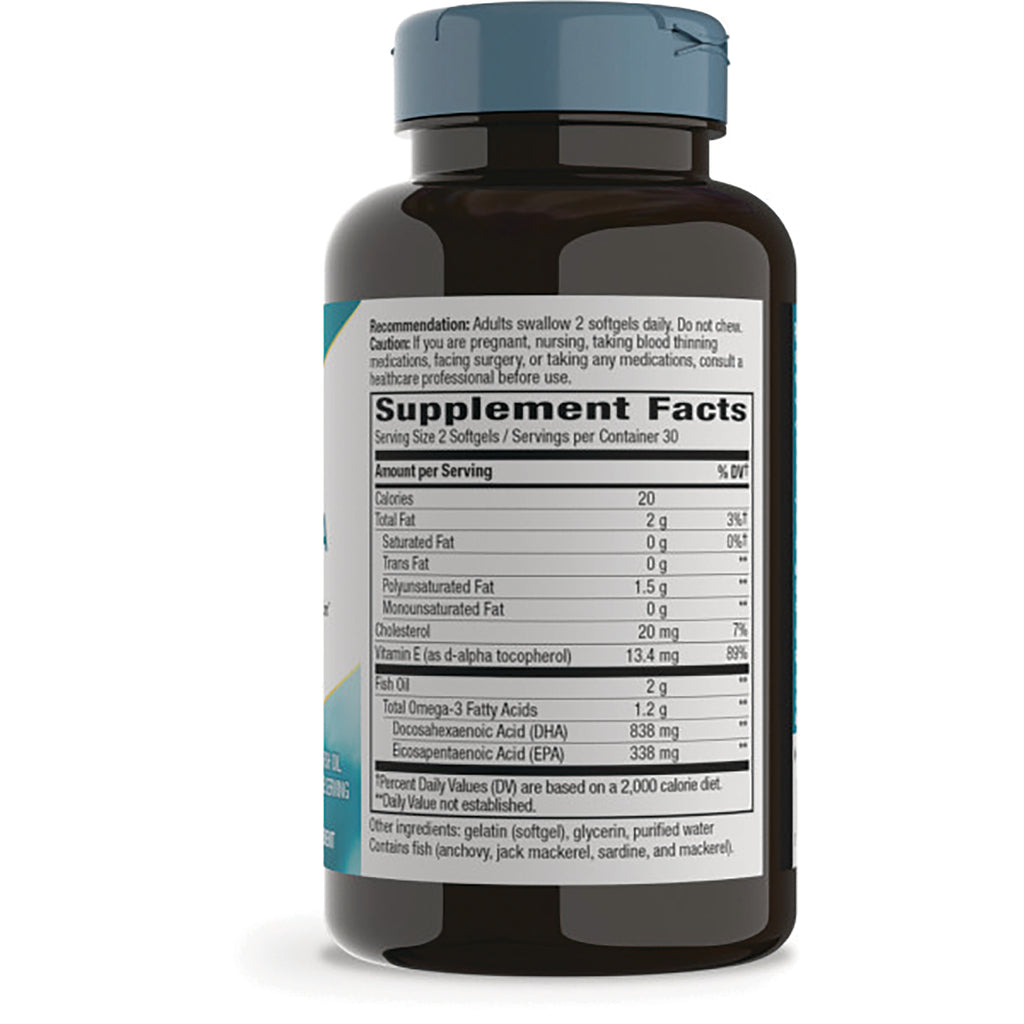 NW633 | back of dark supplement bottle showing Supplement Facts panel and ingredients text - Thumbnail