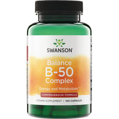 SW057 | Swanson Balance B-50 Complex, Energy and Metabolism, 100 capsules