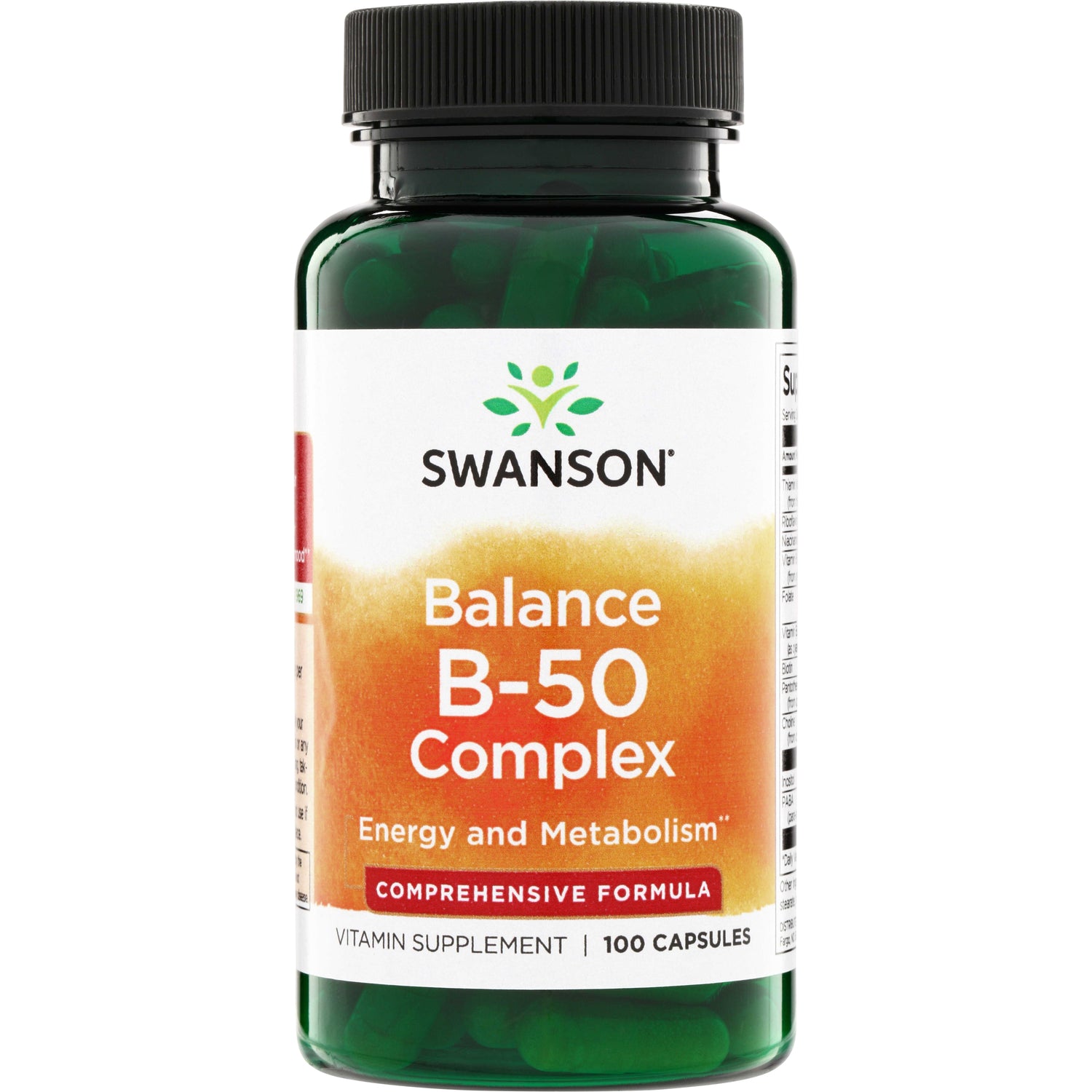 SW057 | Swanson Balance B-50 Complex, Energy and Metabolism, 100 capsules