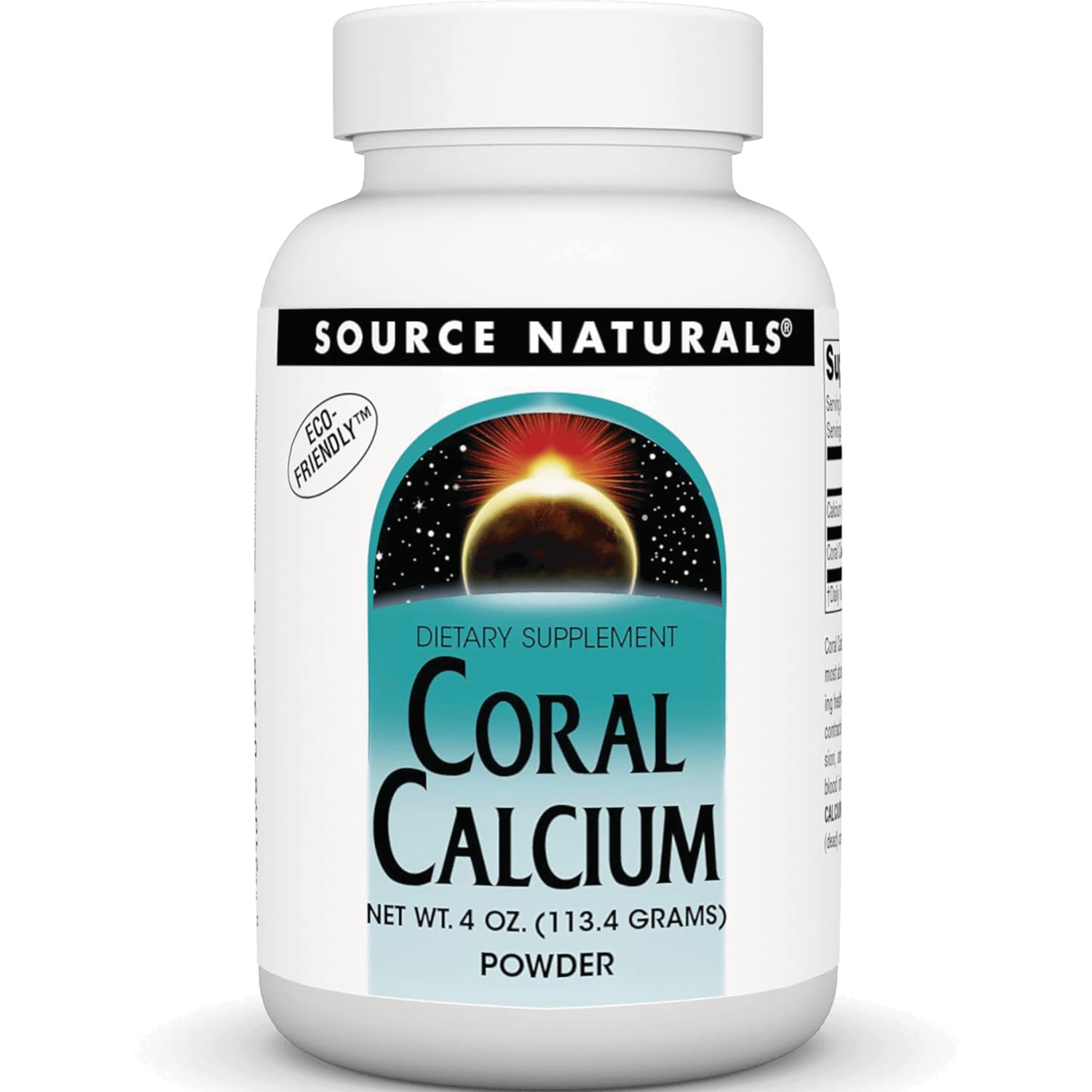 SN614 | Source Naturals Coral Calcium powder dietary supplement, 4 oz (113.4 g)