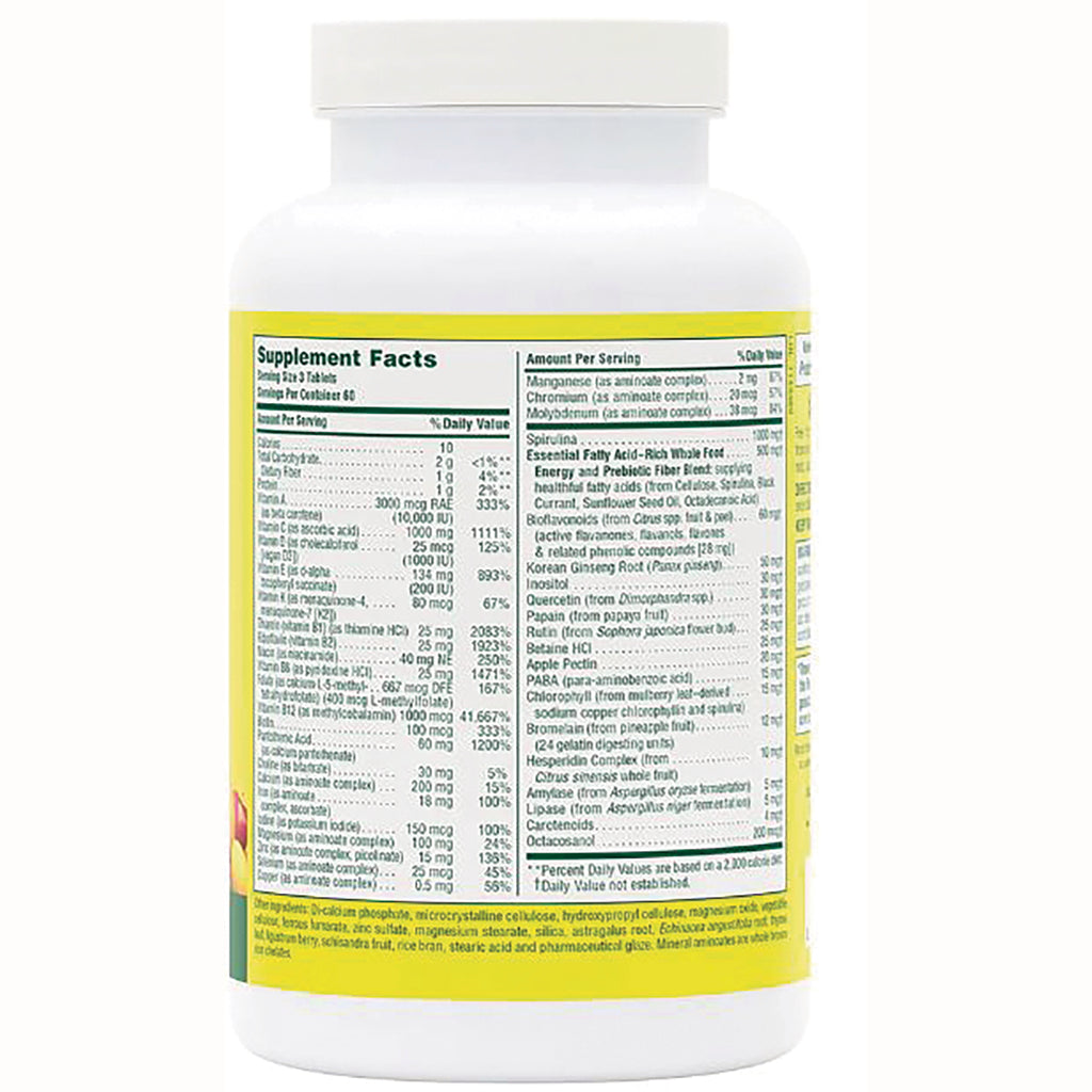 NTP041 | back label showing Supplement Facts and ingredient panel on white supplement bottle - Thumbnail