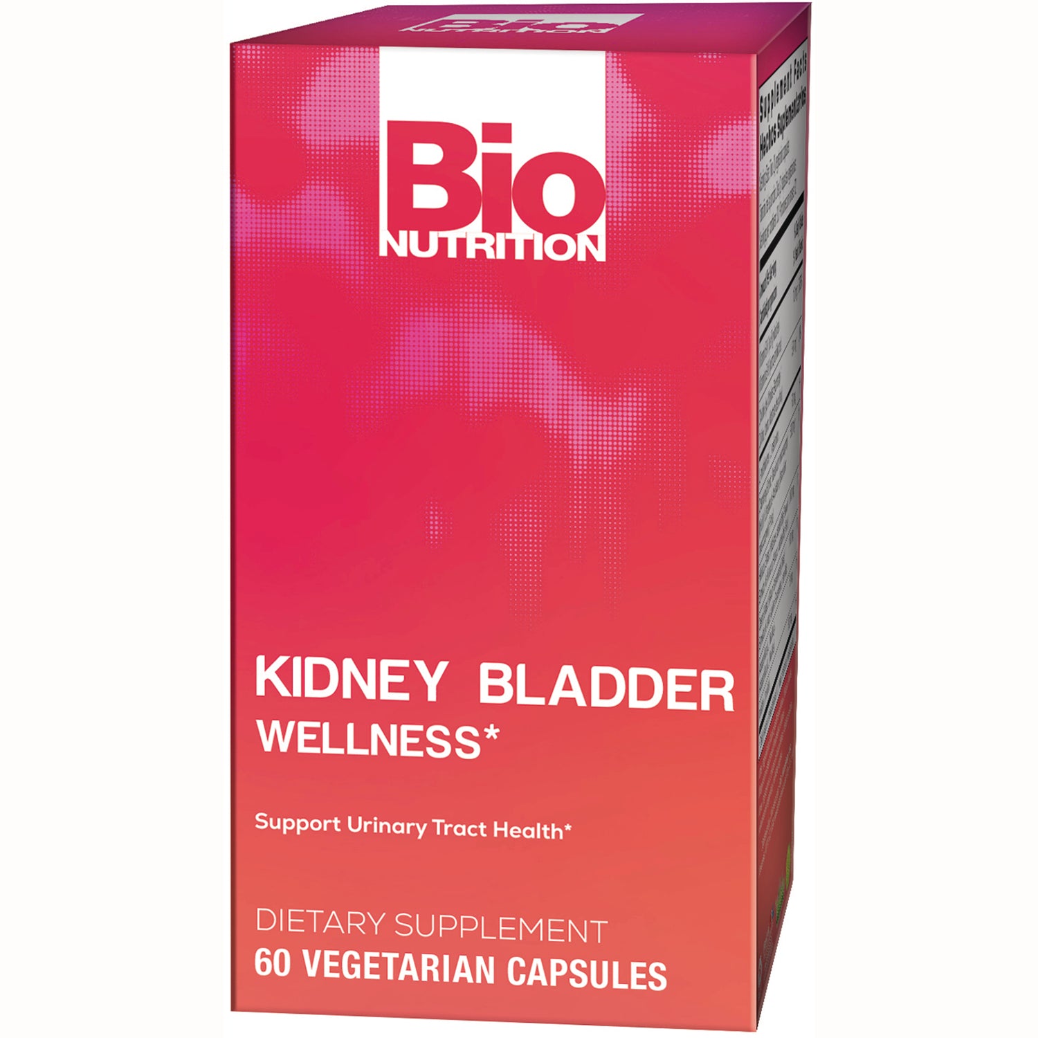 BNN079 | Bio Nutrition Kidney Bladder Wellness dietary supplement box, 60 vegetarian capsules