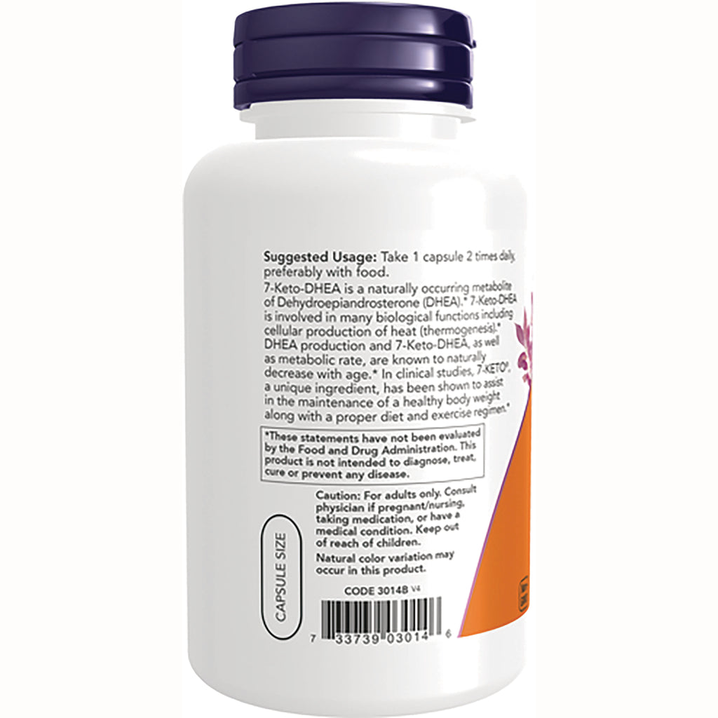 NWF1099 | Back label of white supplement bottle showing suggested usage, caution text and barcode - Thumbnail