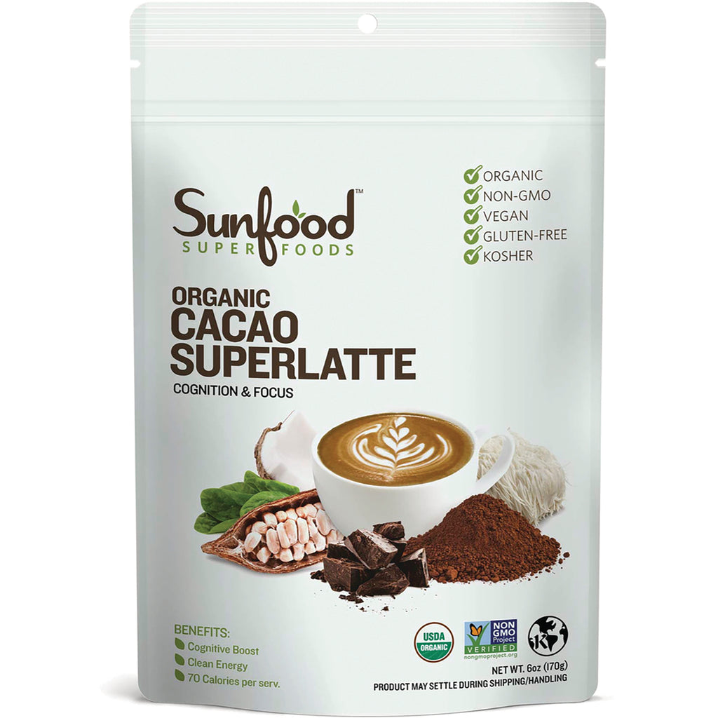 SNF026 | Sunfood Superfoods Organic Cacao Superlatte, Cognition & Focus - Thumbnail
