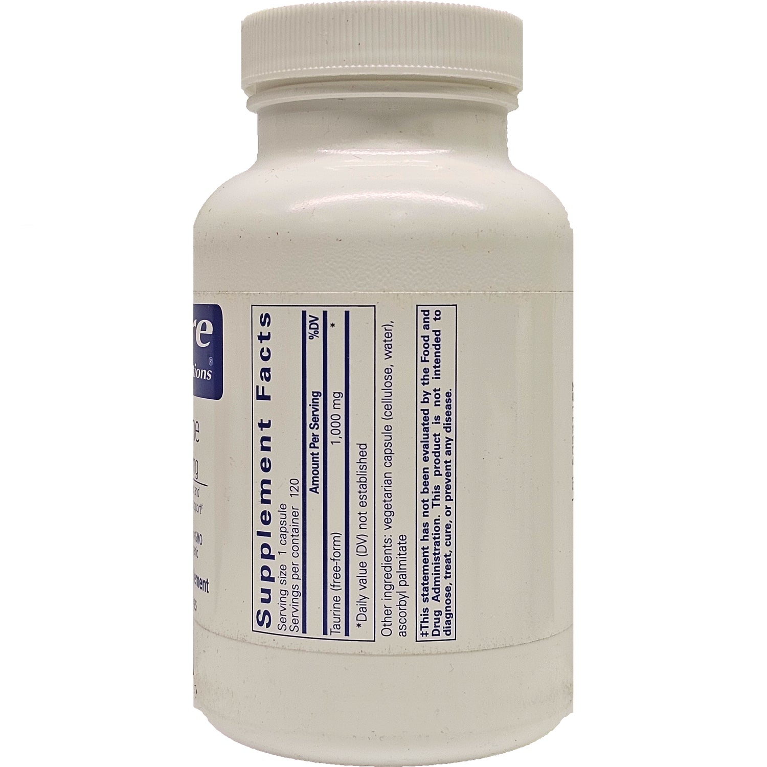 PRN113 | Back of white supplement bottle showing Supplement Facts panel and ingredient information