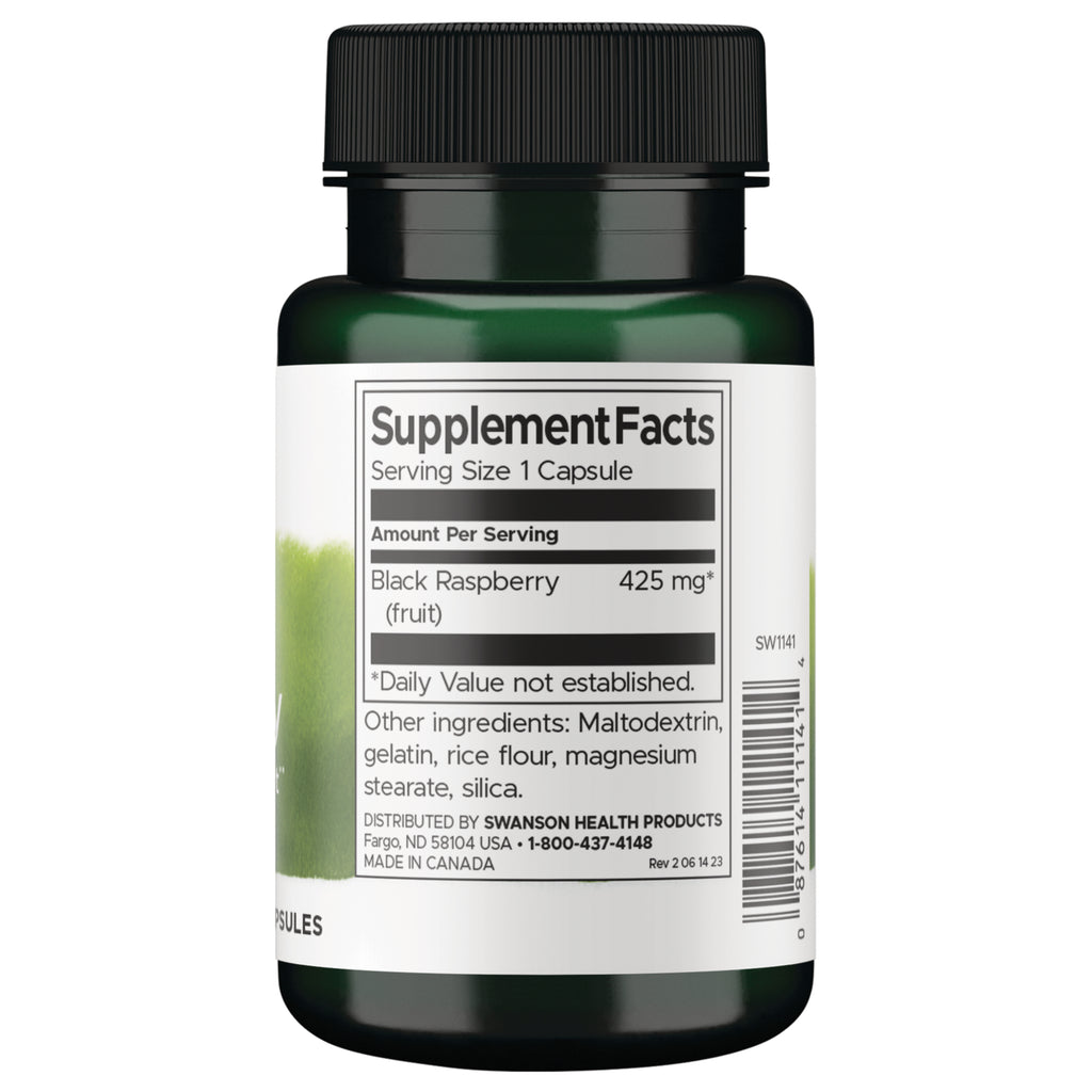 SW1141 | Back label with supplement facts and serving information - Thumbnail