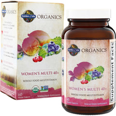 GLF366 | Garden of Life Organics Womens Multi 40+ whole food multivitamin, 60 vegan tablets