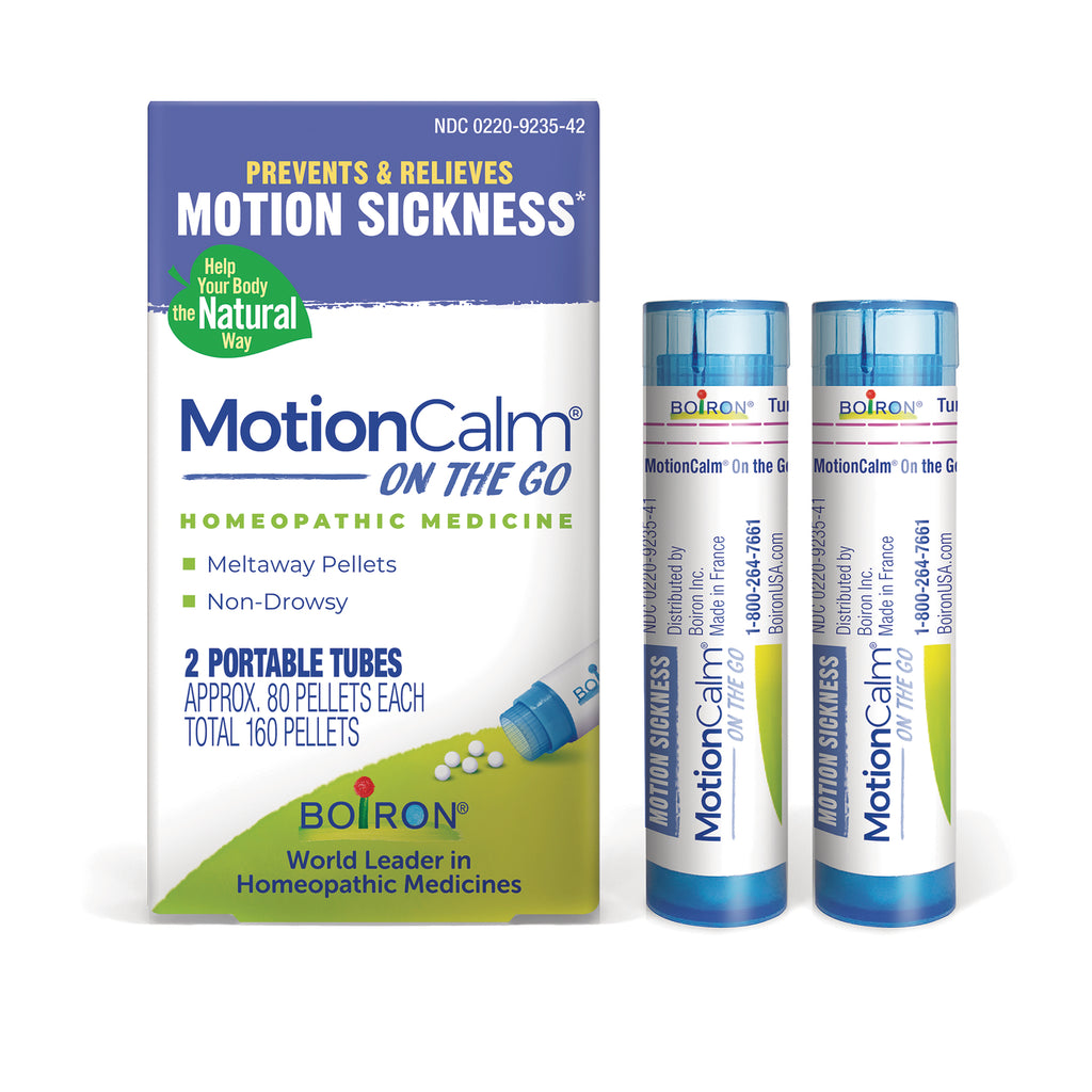 BRN137 | MotionCalm On the Go homeopathic motion sickness box with two portable tubes - Thumbnail
