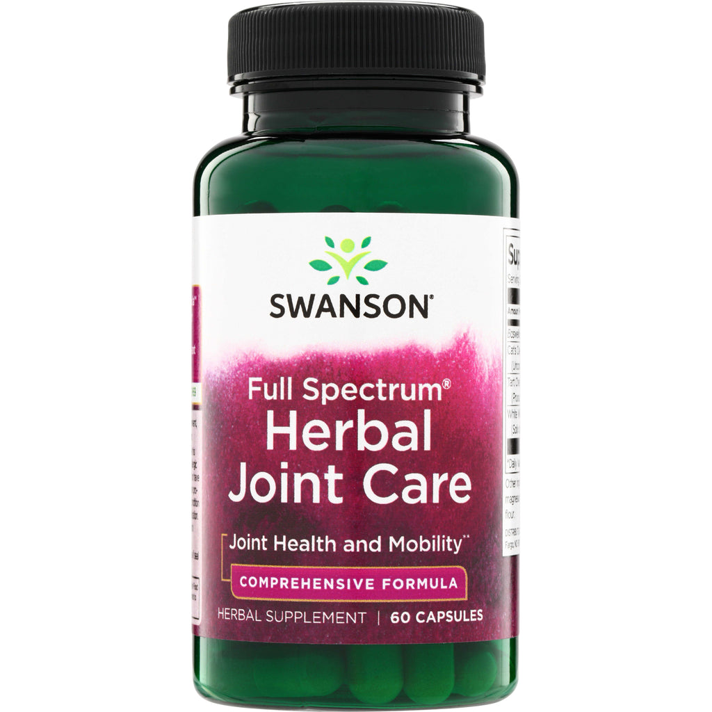 SW1499 | Swanson Full Spectrum Herbal Joint Care, bottle of 60 capsules; Joint Health and Mobility, Comprehensive Formula - Thumbnail