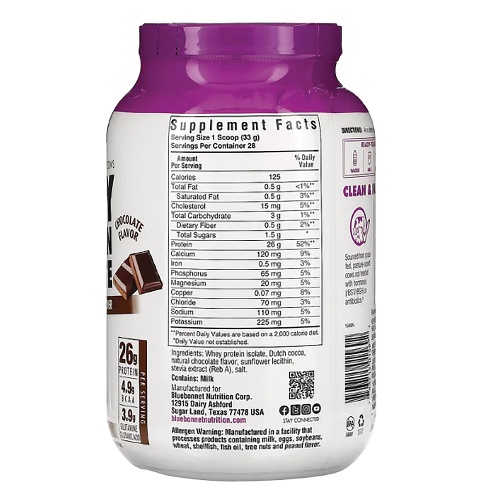 BLU132 | back of white and purple supplement jar showing Supplement Facts panel, ingredients and barcode - Thumbnail