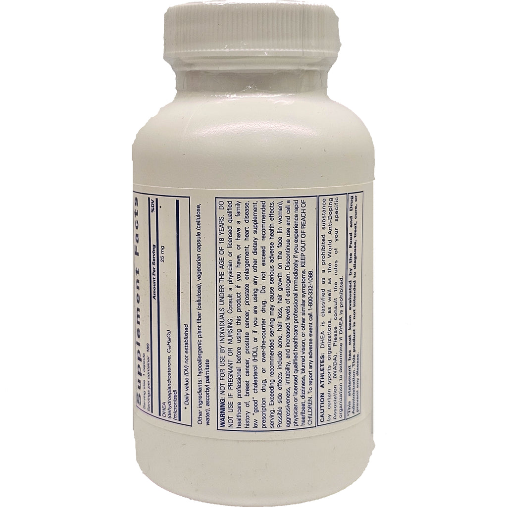 PRN013 | Back of white supplement bottle showing supplement facts table and warning text - Thumbnail