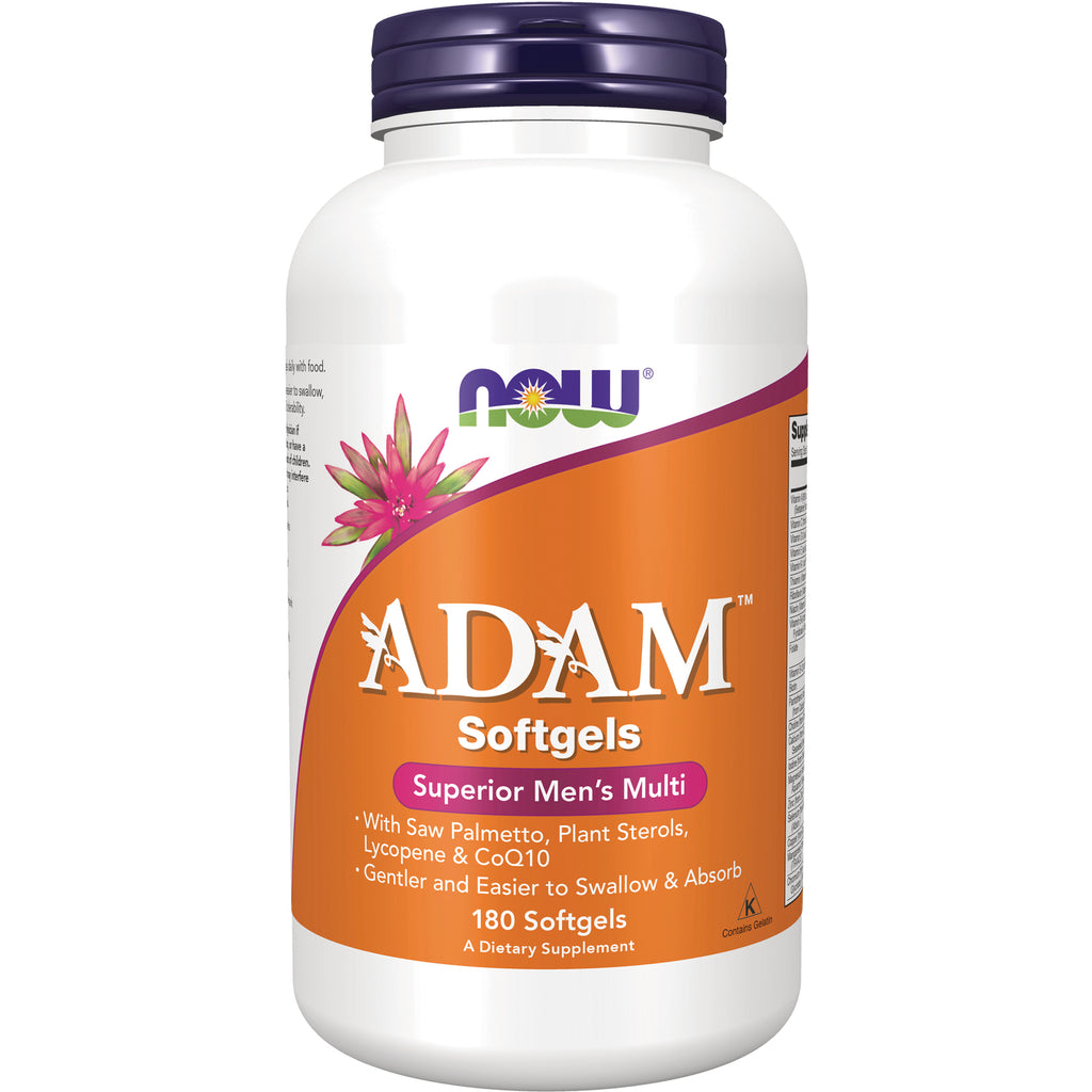 NWF651 | NOW ADAM Softgels Superior Men's Multi 180 softgels bottle front label - Thumbnail