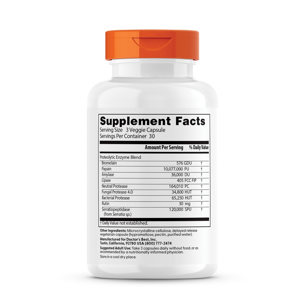 DB090 | Back label showing Supplement Facts panel, ingredient list, and suggested use on white bottle - Thumbnail