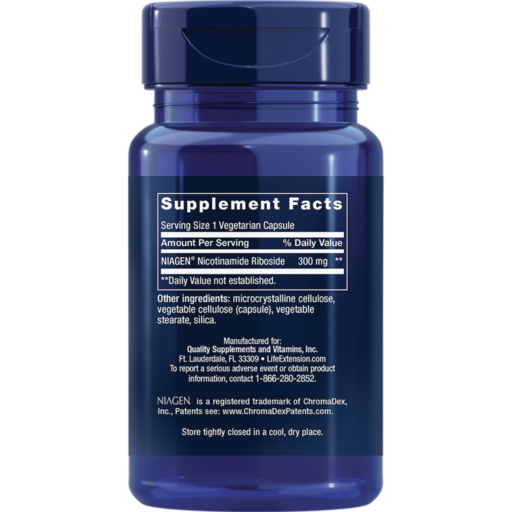 LE490 | back of blue supplement bottle showing Supplement Facts panel and ingredient list - Thumbnail