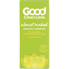 GCL005 | Good Clean Love almost naked personal lubricant green box, 4 fl oz, water based with aloe